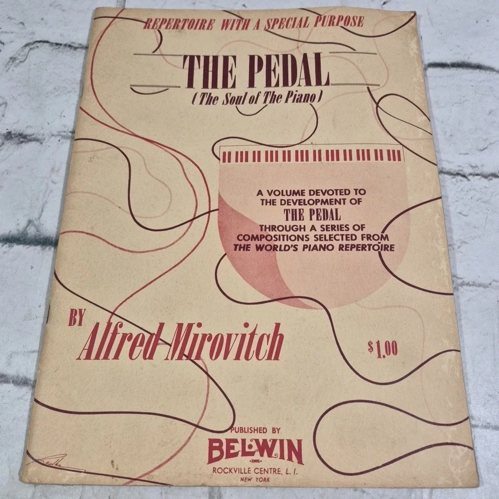 Vintage Sheet Music Books Piano Lot Of 4 Bach - Wagness - Jazz - The Pedal